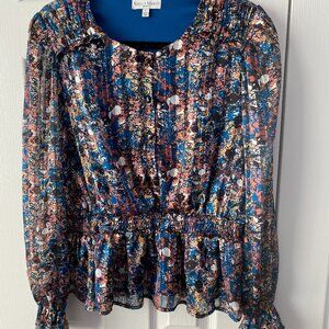 Koko + Mason blouse size Lg Like New w/elastic waist